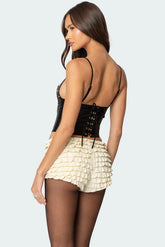 Vixen Studded Faux Leather Corset